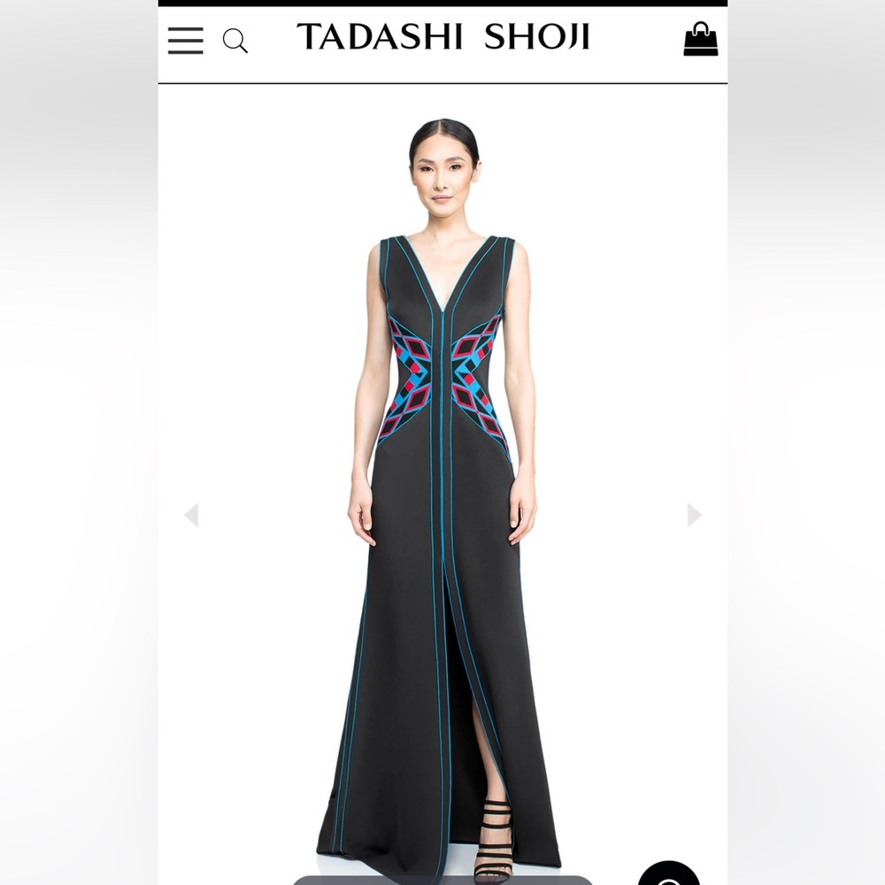 Tadashi Shoji sleeveless Libreville in Cool Breeze Size XS